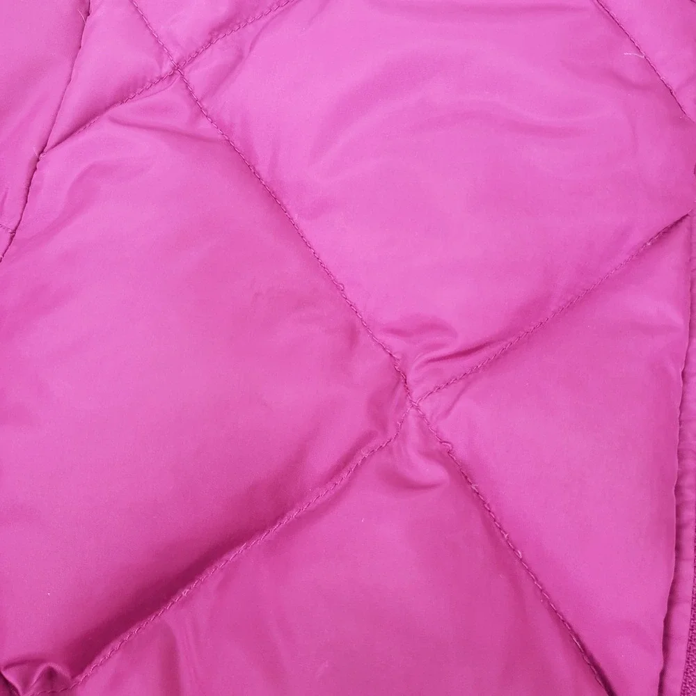 The North Face 550 Reversible Down Puffer Winter Jacket Coat Girls XL Pink Plaid